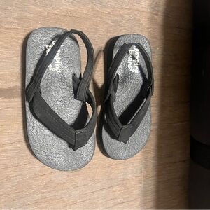 Jumping Beans Black and Gray Kids Sandals